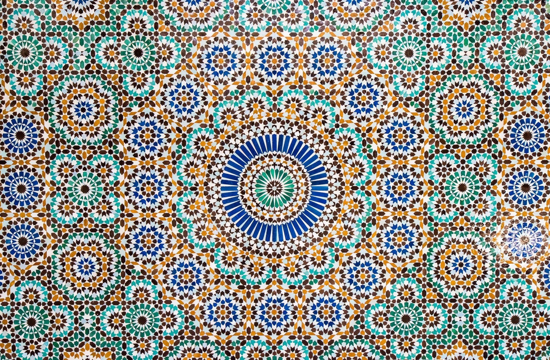 moroccan vintage tile background